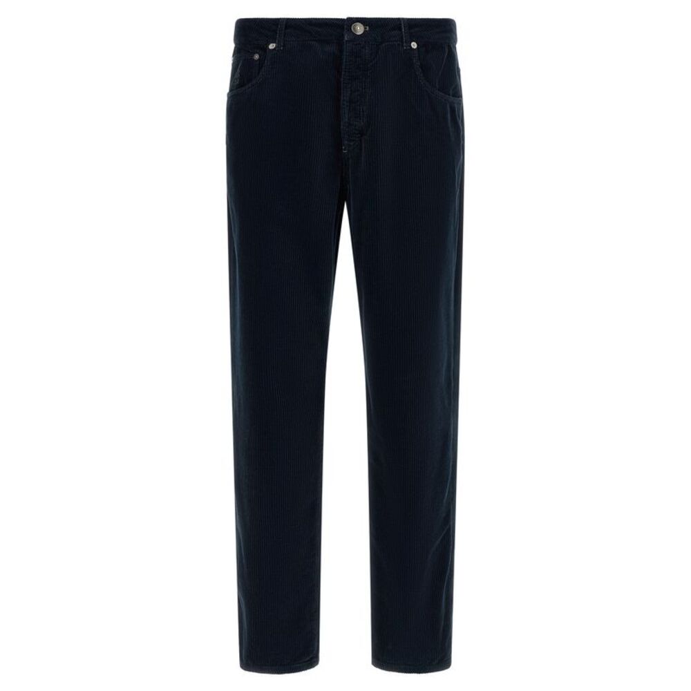 Brunello Cucinelli Blue Cotton Casual Men's Pants